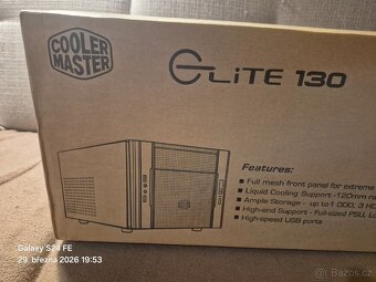 PC skříň Cooler Master Elite 130 – nová, mini ITX - 3