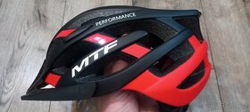 Nová Helma na kolo MTF l/xl černočervená - 3