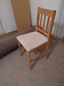 Dřevo- dřevěný stůl + 4 židle - 3