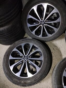 4ks alu disky orig. Nissan 5x114,3 R18 pneu 215/55 R18 - 3