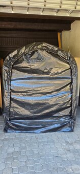 Garáž na moto stan univerzální 1,6x2,4x2m černá - 3
