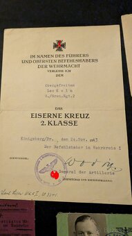 Pozůstalost vojáka Wehrmachtu - Leningrad, železný kříž - 3