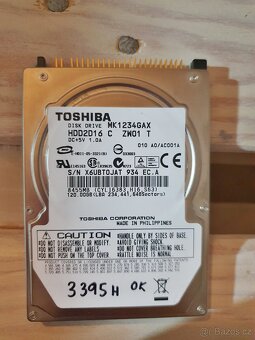 IDE HDD 120gb do Notebooku bez vadných sektorů. - 3