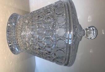 Skleněná broušená mísa - 3