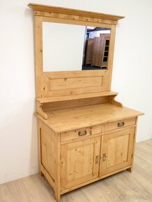 Originál komoda/toaletka se zrcadlem po odborné renovaci - 3