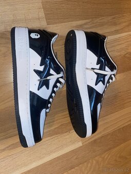 BAPE Bapesta Black/White – Velikost 43 - 3