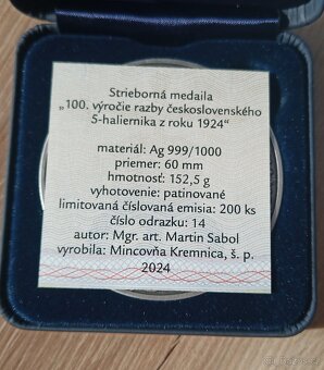 100. výročí ražby Československého 5-ti haléře - 3