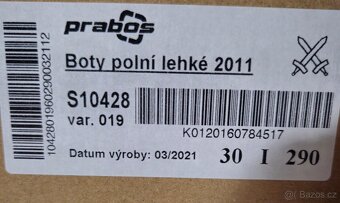 Boty polní lehké, vel. 290mm - 3