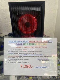 HERNÍ STOLNÍ PC//Intel Core i5-4.gen/SSD 240GB/HDD 500GB/RAM - 3