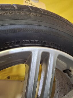 Alu kola Fiat, R16 + letní pneu 205/55 R16 - 3