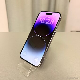 iPhone 14 Pro 128GB fialový, pěkný stav, rok záruka - 3