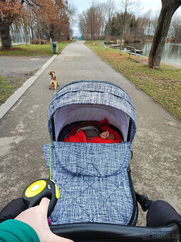 Kombinovaný kočárek venicci shadow denim grey - 3