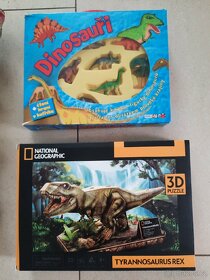 Dino,dinosauři set/figurky,budík,3D stavebnice,knizka,puzzle - 3