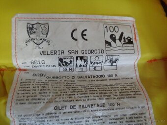 Dětská záchranná vesta Veleria San Giorgio do 15kg - 3