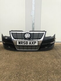 predni naraznik vw passat b6 3c0 05-10 cerny maska - 3