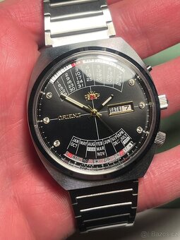 Orient “vecny kalendar” hodinky / retro watch - 3