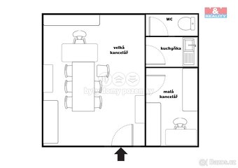 Pronájem kancelářského prostoru, 35 m², Velké Popovice - 3