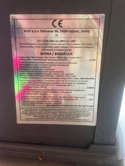 NOVÁ Krbová Kamna Berna Lux 5,3kw - 3