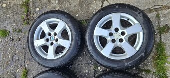 Alu kola r14 5x100, fabia, zimní 185/60 - 3