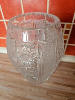 broušená váza Bohemia Crystal - 3