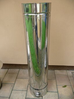 Komínový nástavec, třísložkový izolovaný nerez 1m DN160 mm - 3
