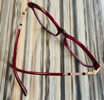 Červené dioptrické brýle na dálku -1,50 - 3