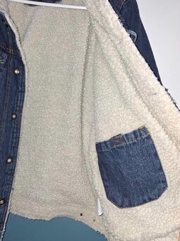 Riflová/džínová bunda tmavě modrá pánská vel. M - 3