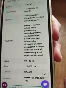 Potah na dvojkřeslo - 3