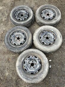 Prodám plechové disky 6 ks na Škoda Fabia R14 5J 112 ET 35 - 3