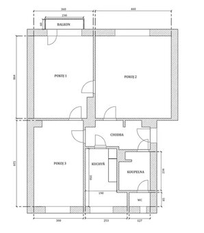 Pronájem slunného bytu 3+1, 78,5 m² - 3