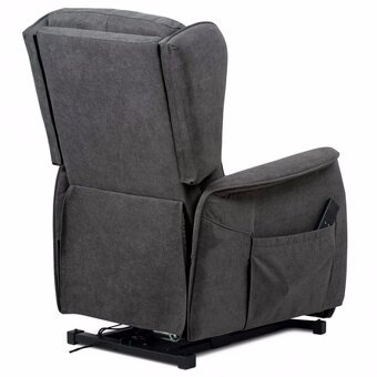 Polohovací křeslo, ušák - elektrické ovládání TV-1190 šedé - 3