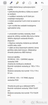 Kempovací obytná vestavba camperbox campingbox - 3