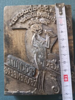 starožitná forma na tisk obuvnická fa A. V. Sedláček LIBEREC - 3