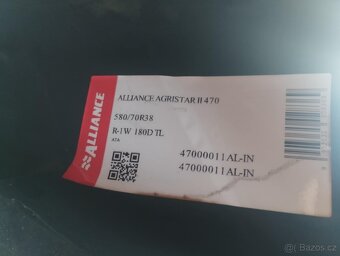 Pneu alliance 580/70R38 - 3