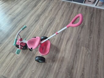 Dětská šlapací tříkolka s vodící tyčí - 3