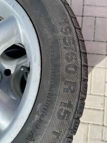 Pneu 195/60 R15 na dojezd + lité kola - 3