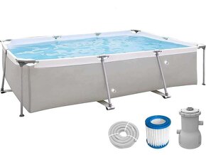 Nadzemní bazén kovovým rámem CS 300 x 65 x 207 cm nový - 3