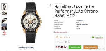 Hodinky, Hamilton Chronograph – Rose Gold - 3