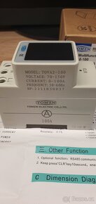 TOMZN 4IN1 din AC 70-150V 100A energy monitor - 3