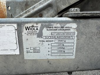Sklopka hydraulika, 450x210cm, 2500/550kg, výbava - 3