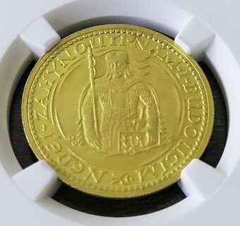 Svatováclavský 2 Dukát 1932, certifikace NGC MS 62 - 3