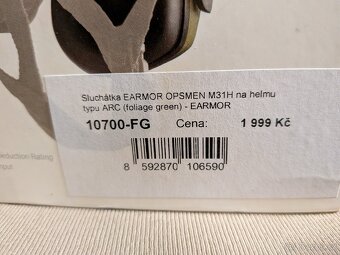 Sluchátka EARMOR M31H na helmu - 3