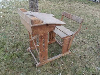 Historická školní lavice / Škamna - 3