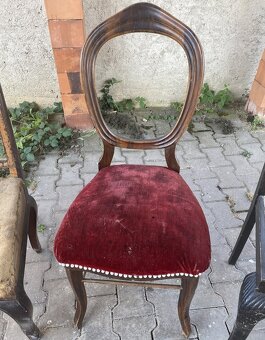 Starožitné židle, 3 různé - 3
