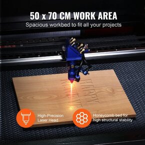 CO2 laser, laserová gravírka 80W 500x700mm - 3