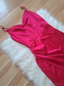Hot pink společenské šaty vel.36 - 3