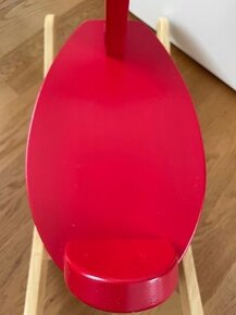 Houpací kůň sob/los dřevěný červený IKEA - 3