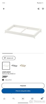 Ikea pax komplement šatní tyč 2x 50x35 do PAX - 3