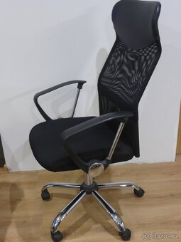 Kancelářská židle černá síťovaná - 3