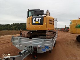 Nákladní přívěs na Bagr CAT BOBCAT kompresor vrtná souprava - 3